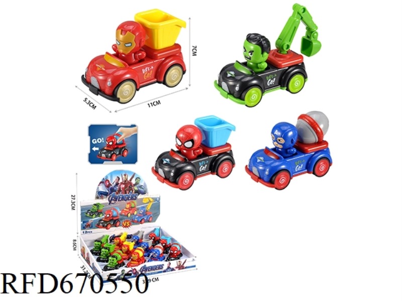 THE AVENGERS INERTIA AUTOMOBILE (12PCS)