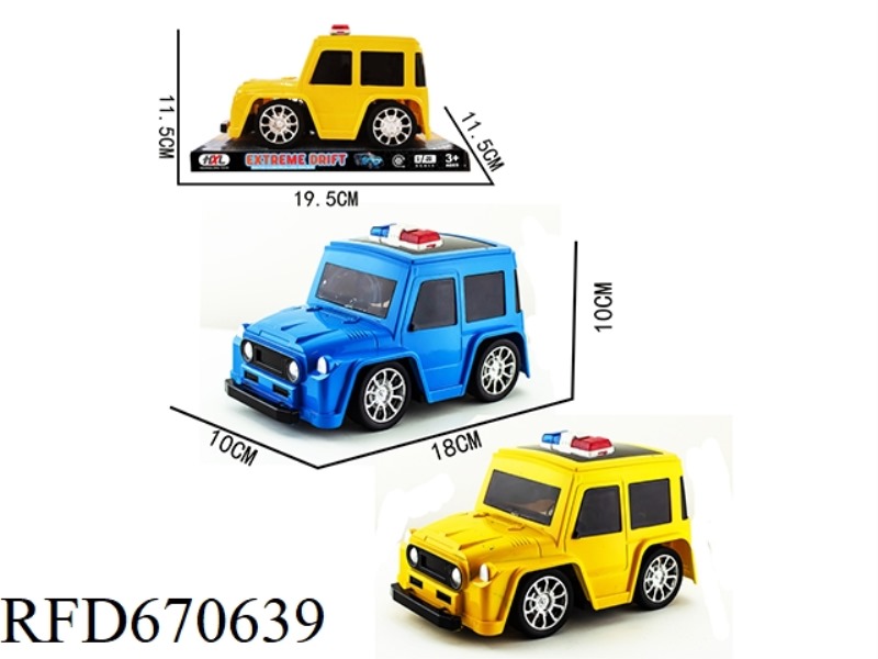 Q-VERSION SUV-TYPE TOYOTA SIMULATED INERTIAL POLICE CAR