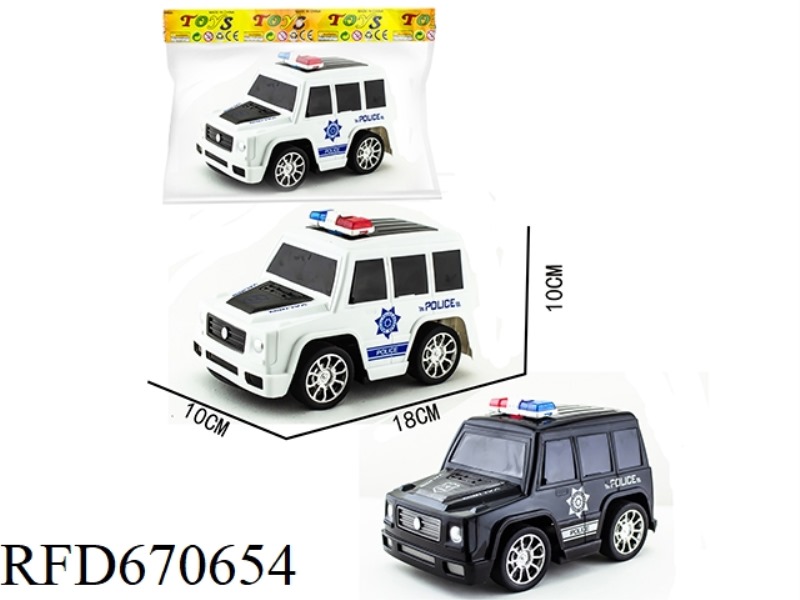 Q-VERSION SUV-TYPE LARGE G-PAD PRINTED INERTIAL POLICE CAR