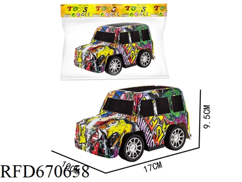 Q-VERSION WATER-PRINTED SUV-TYPE LARGE G INERTIAL VEHICLE