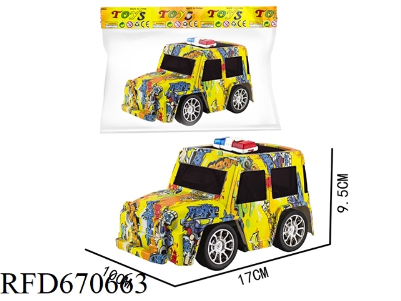 Q-VERSION WATER-PRINTED SUV-TYPE TOYOTA INERTIAL POLICE CAR