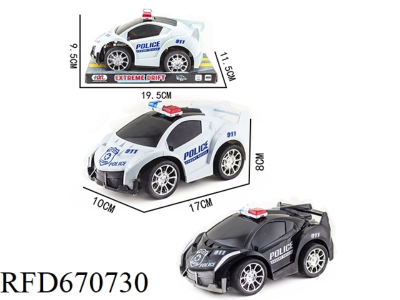 Q-VERSION POISON TRANSFER PRINTING INERTIAL POLICE CAR