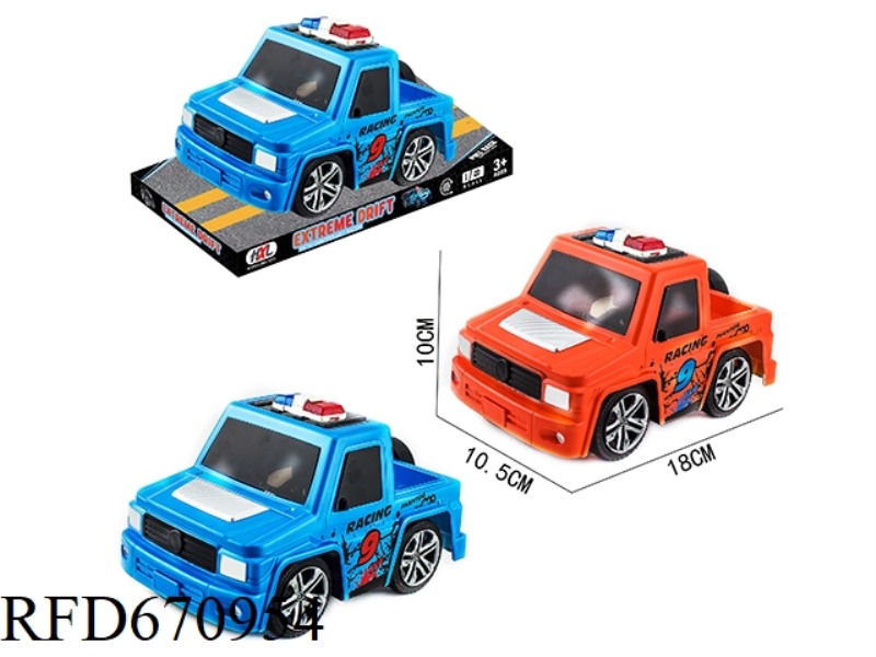 Q-VERSION MERCEDES-BENZ PICKUP TRUCK SIMULATION INERTIAL POLICE CAR
