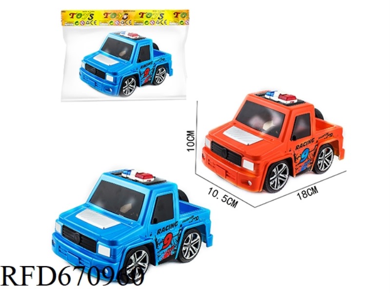 Q-VERSION MERCEDES-BENZ PICKUP TRUCK SIMULATION INERTIAL POLICE CAR
