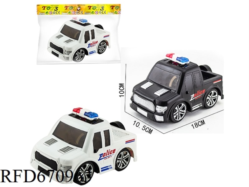 Q-VERSION FORD RAPTOR HAND-PRINTED INERTIAL POLICE CAR