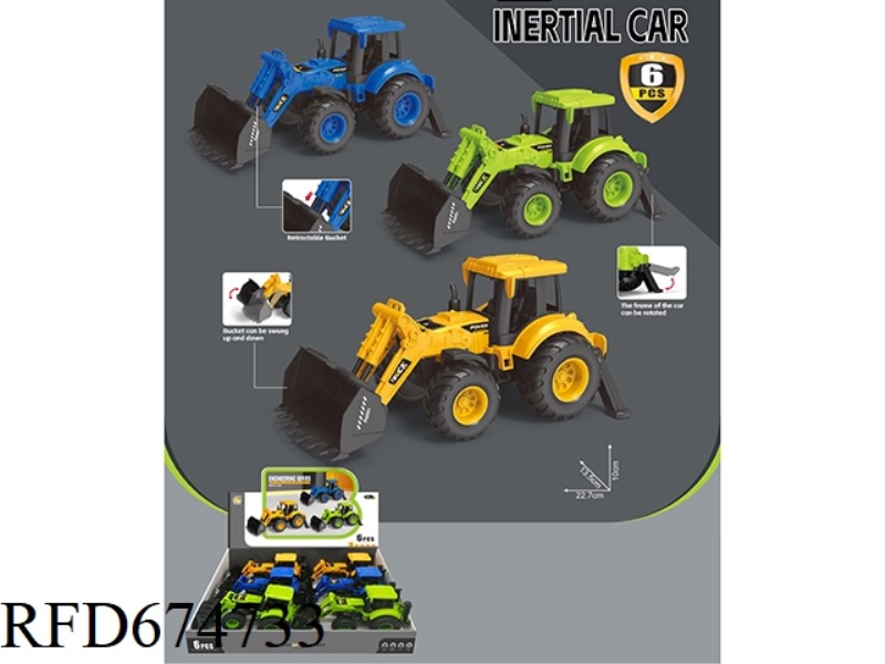 INERTIAL FARMER WHEEL ENGINEERING VEHICLE (6PCS)