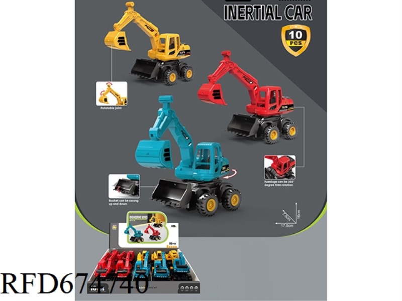 10 PIECES OF INERTIAL ENGINEERING EXCAVATORS