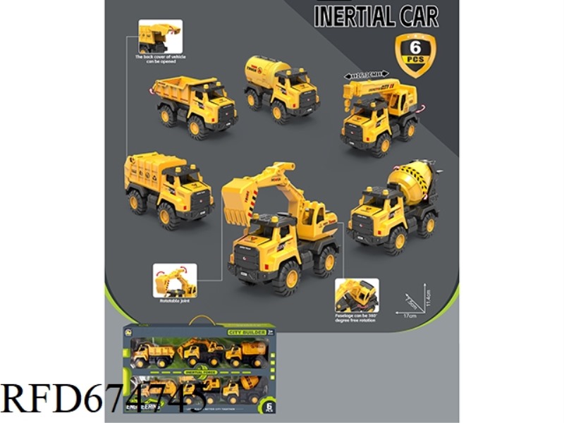 SIX PIECES OF INERTIAL ENGINEERING VEHICLES
