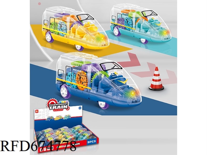 GEAR LIGHT TRANSPARENT INERTIAL VEHICLE (9PCS)