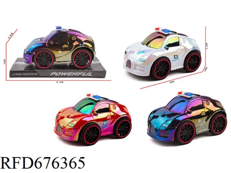 Q-VERSION 1:20 BUGATTI INERTIAL POLICE CAR