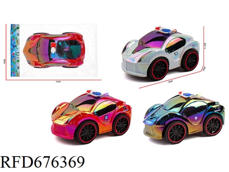 Q-VERSION 1:20 FERRARI INERTIAL POLICE CAR