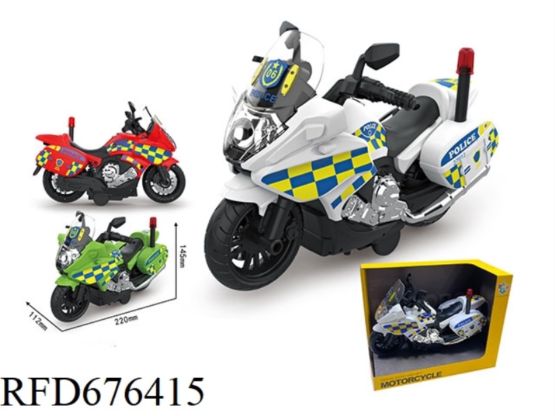 INERTIAL AUDIO-VISUAL POLICE MOTORCYCLE