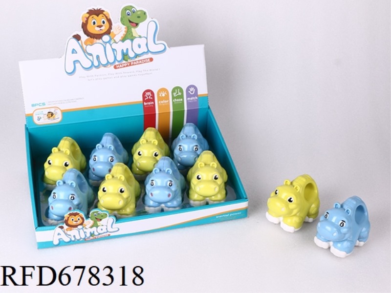 CARTOON INERTIAL HIPPOPOTAMUS (8PCS)