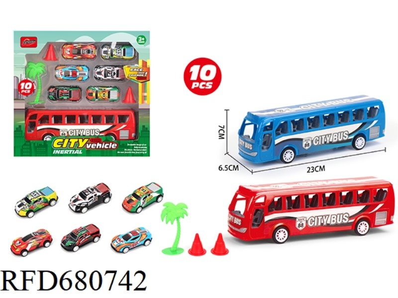 CITY BUS COMPACT CAR SET