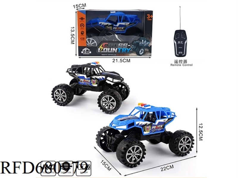 TWO-WAY CLIMBING POLICE CAR (TWO-COLOR MIXED)