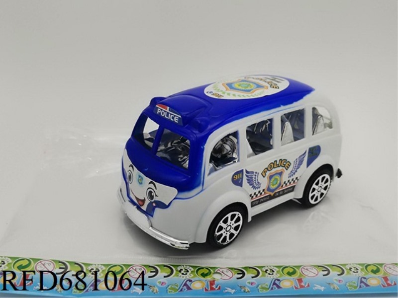 CARTOON BUS POLICE CAR