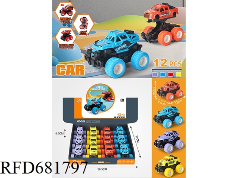 12 INERTIAL CARS COLLIDED WITH EACH OTHER.