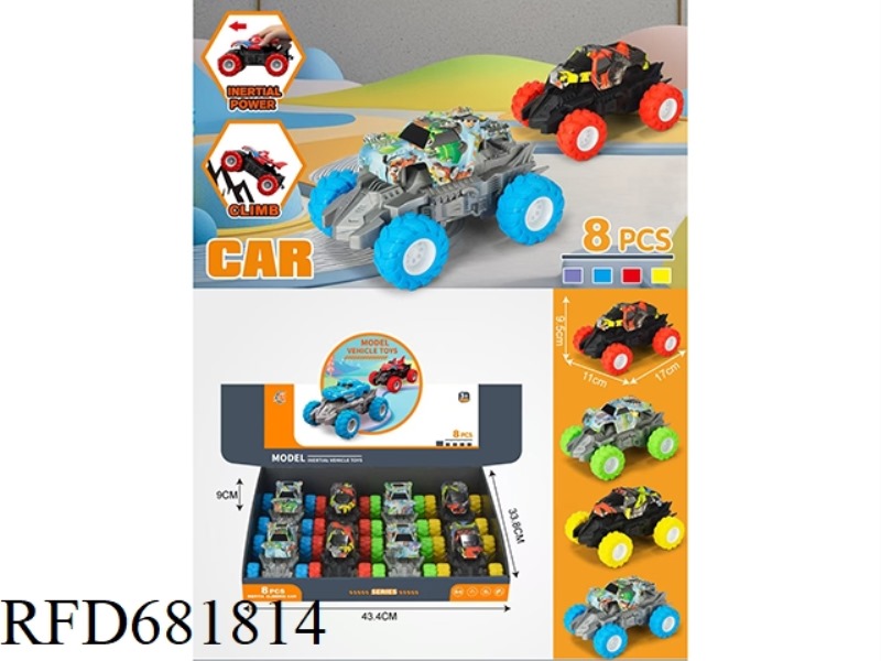 8 CARS WITH LARGE INERTIA.