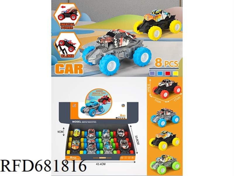 8 CARS WITH LARGE INERTIA.