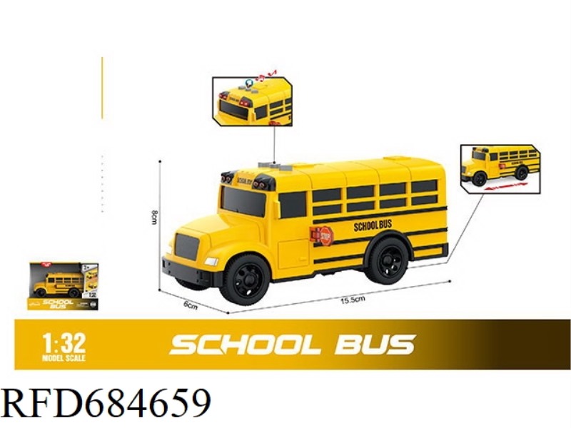 1: 32 INERTIAL SOUND AND LIGHT SCHOOL BUS (SOUND, LIGHT)