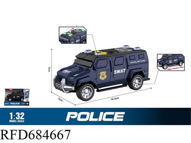 1: 32 INERTIA SPECIAL POLICE OFF-ROAD VEHICLE (SOUND, LIGHT)