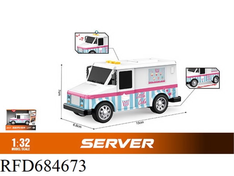1: 32 INERTIA ICE CREAM TRUCK (SOUND, LIGHT)