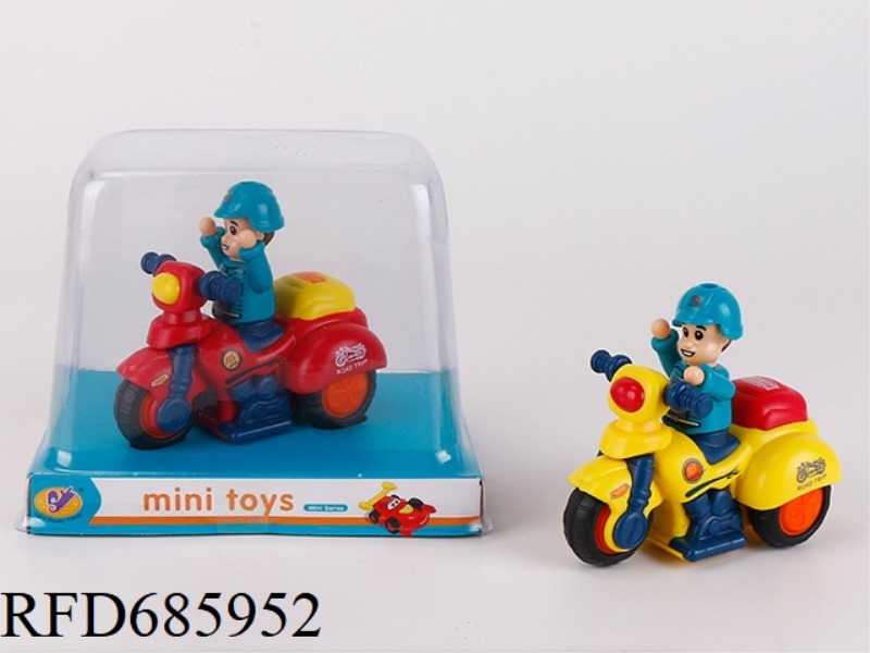 CARTOON INERTIAL RACING MOTORCYCLE (WITH PASSENGERS)