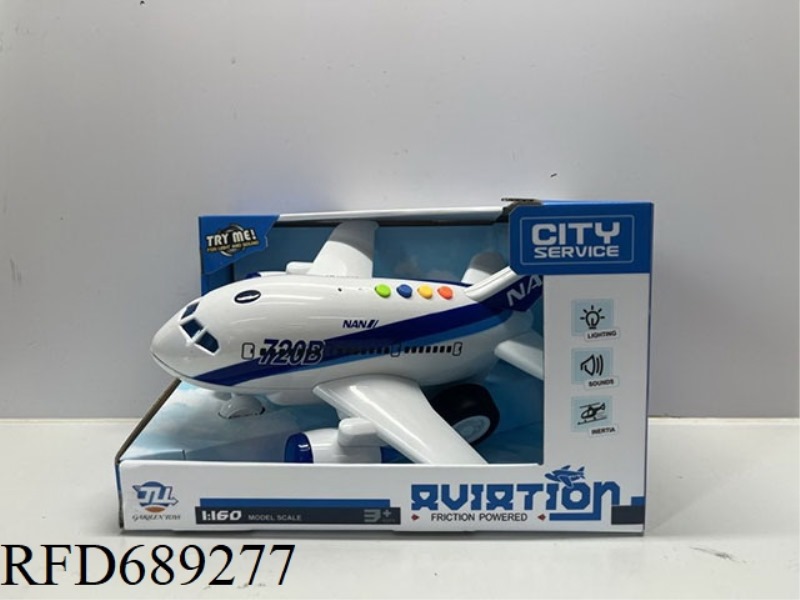 1: 160 INERTIAL AIRPLANE WITH LIGHT AND SOUND