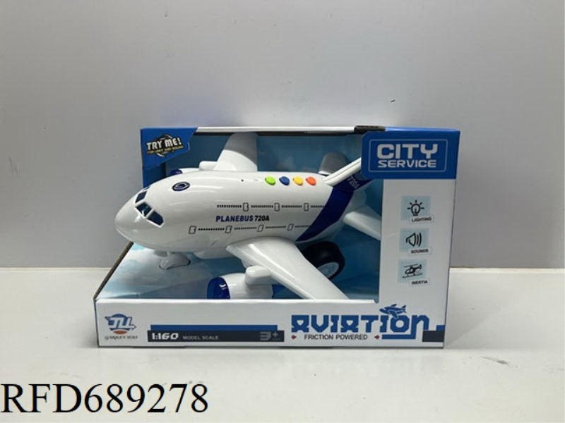 1: 160 INERTIAL AIRPLANE WITH LIGHT AND SOUND