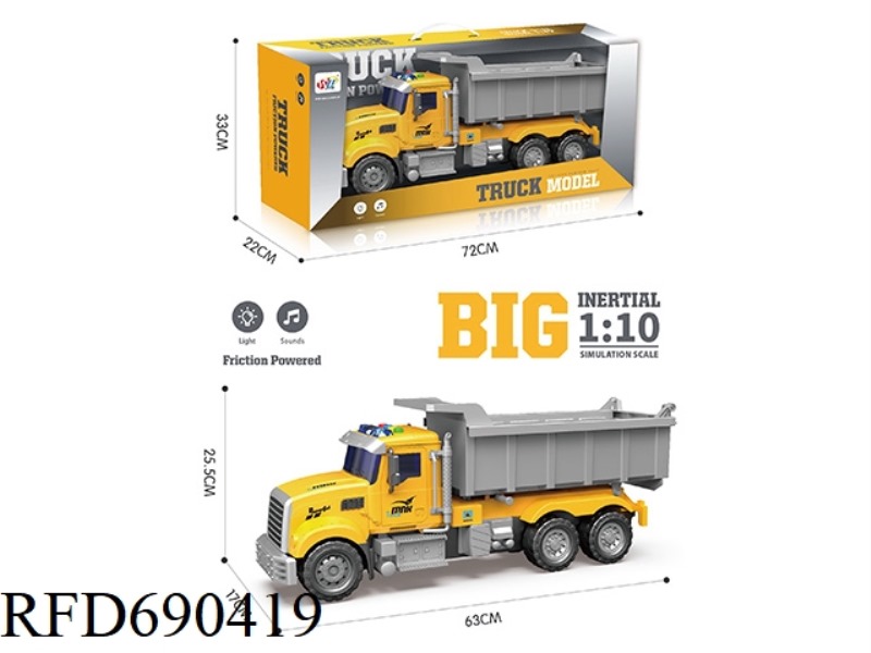 MUSIC SOUND AND LIGHT DUMP TRUCK