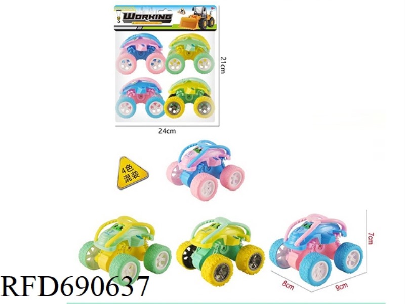 MACARON CARTOON ROLLING CAR