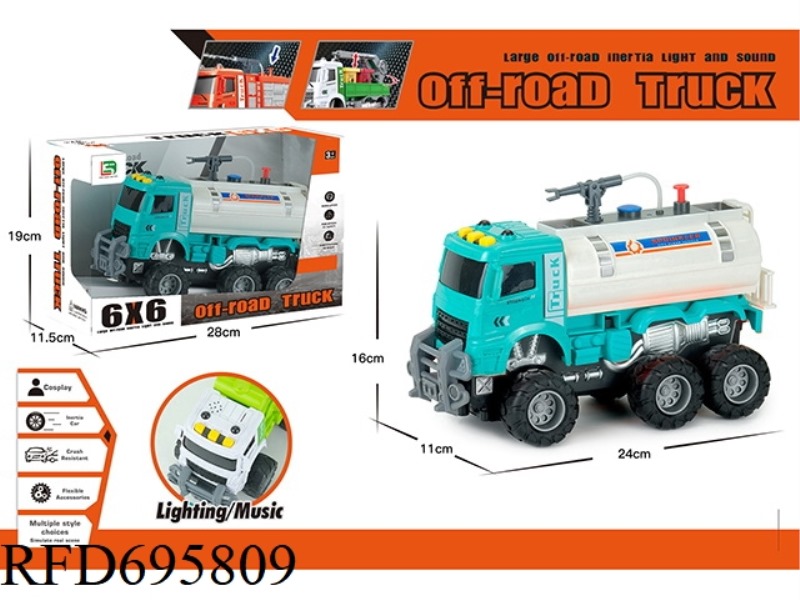 SOUND AND LIGHT LARGE WHEEL OFF ROAD: ENGINEERING WATER SPRAY VEHICLE