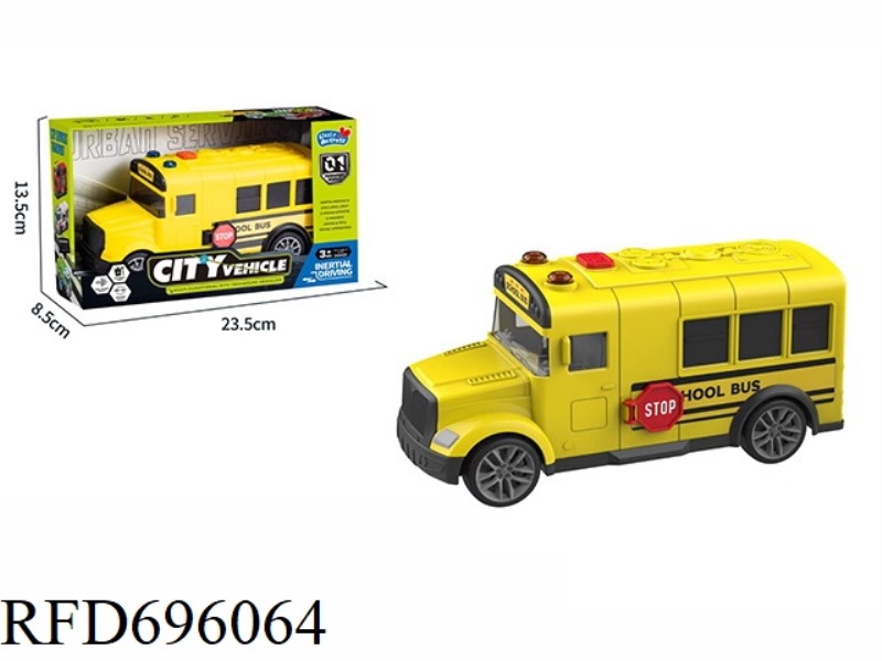 SOUND AND LIGHT INERTIA CAR (SCHOOL BUS)