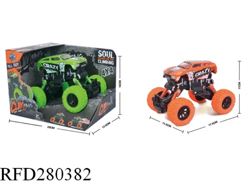FOUR-DRIVE BACK FORCE WITH SHOCK-ABSORBER GRAFFITI CLIMBING CAR