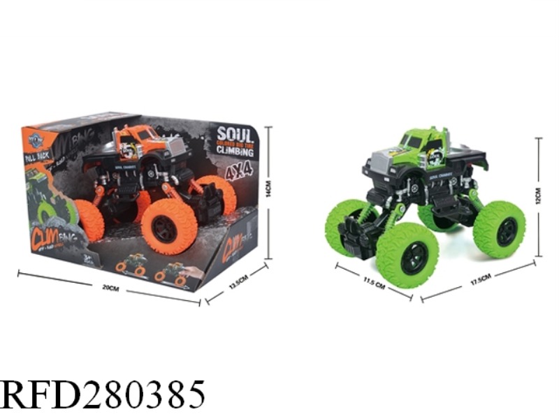 FOUR-DRIVE BACK FORCE WITH SHOCK-ABSORBER GRAFFITI CLIMBING CAR