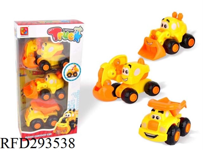 CARTOON TRUCK /3 PCS (ORANGE)