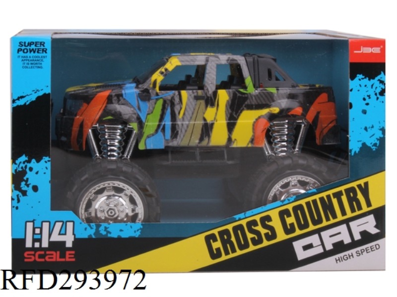 FOUR-DRIVE BACK FORCE WITH SHOCK-ABSORBER GRAFFITI CLIMBING CAR