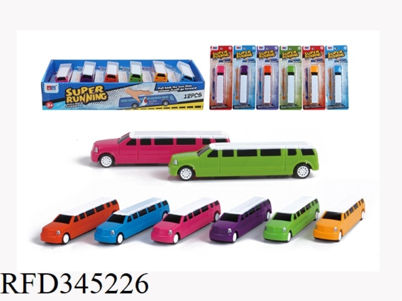 PULL BACK LINCOLN CAR 12PCS