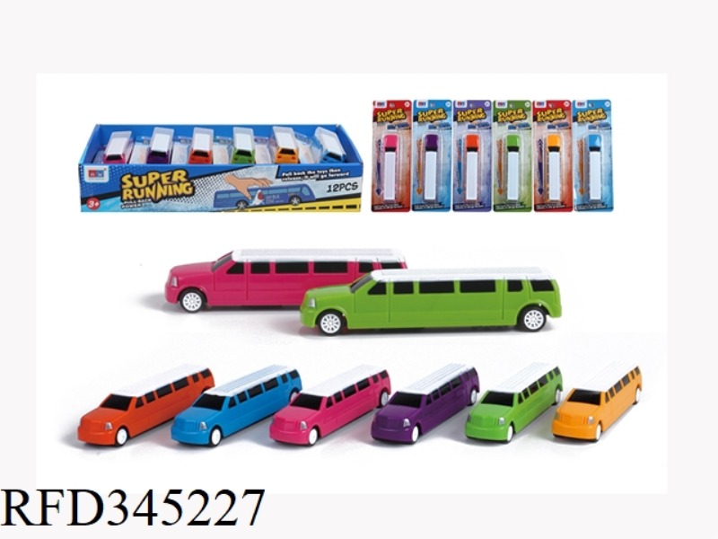 PULL BACK LINCOLN CAR 12PCS