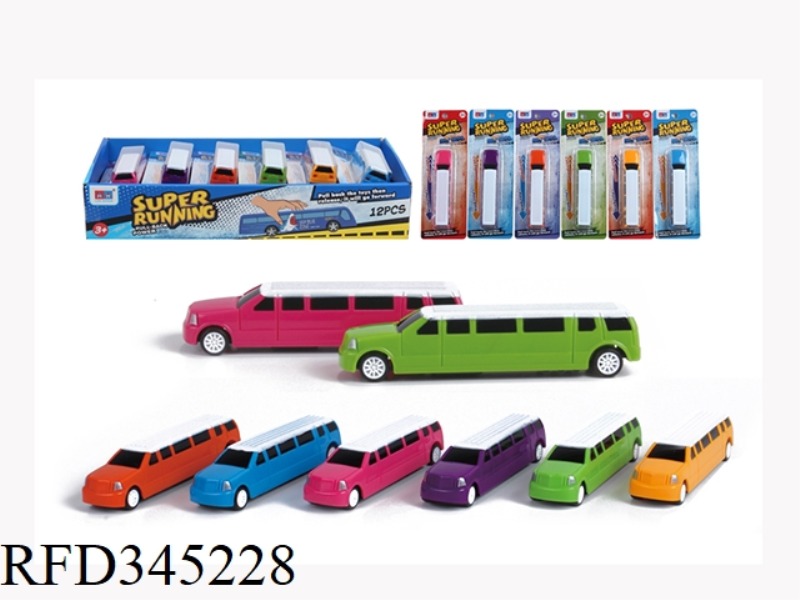PULL BACK LINCOLN CAR 12PCS