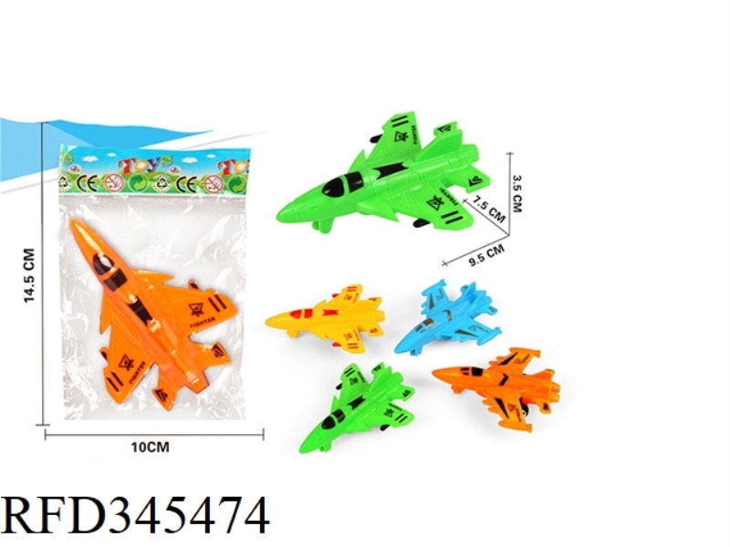 4-COLOR AIRCRAFT (PULL BACK)
