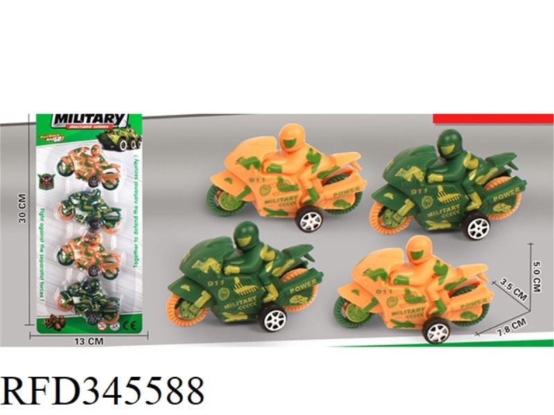 MILITARY MOTORCYCLE (PULL BACK)