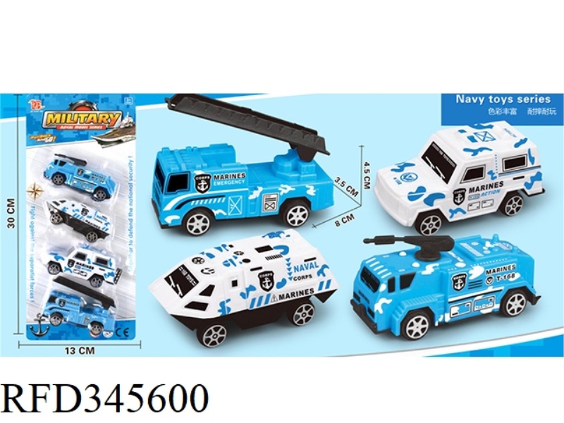 4 NAVY TANKS (PULL BACK)