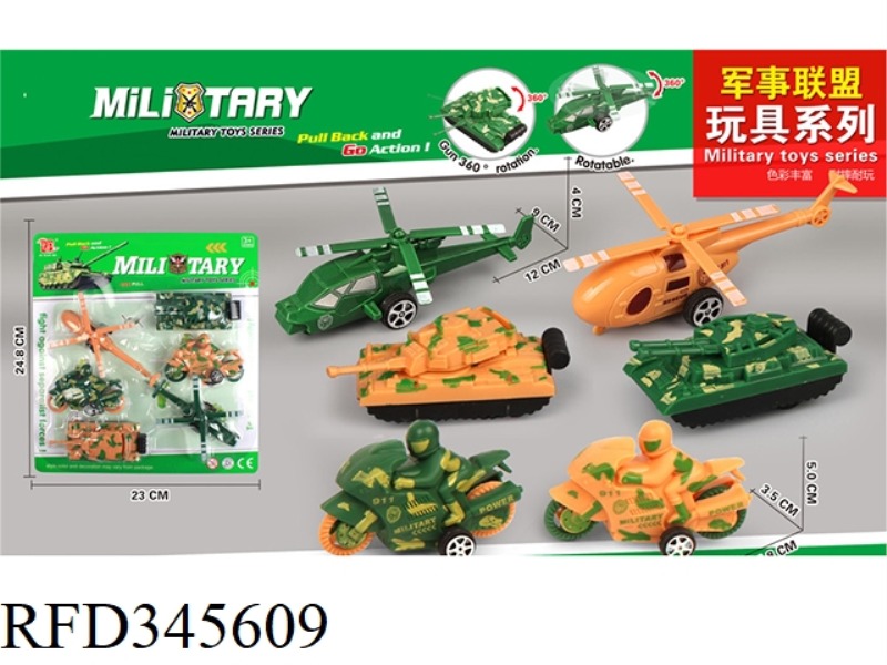 6 MILITARY COMBINATIONS (PULL BACK)
