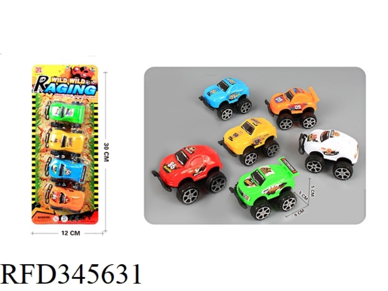 4 OFF-ROAD VEHICLES (PULL BACK)