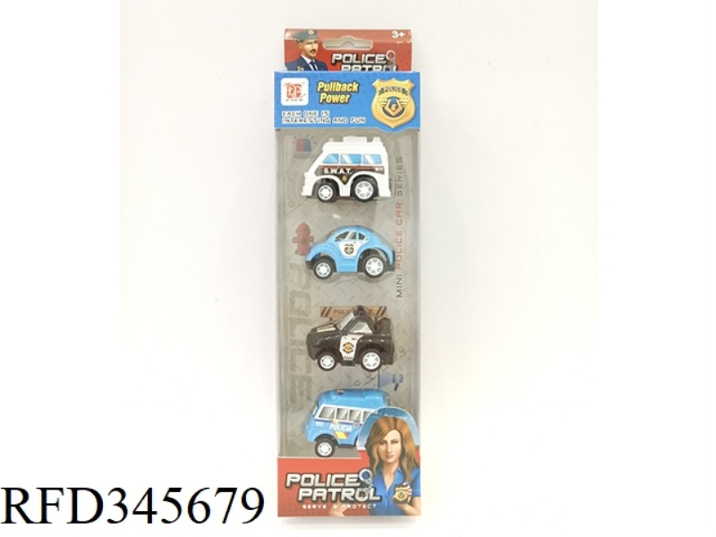 4 AB POLICE CARS (PULL BACK)