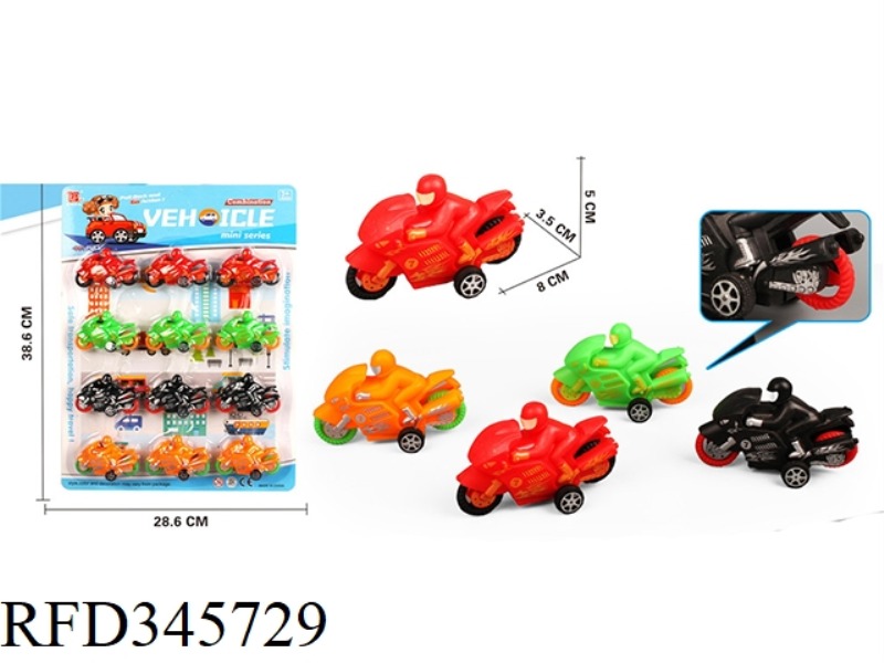 12 MOTORCYCLES (PULL BACK)