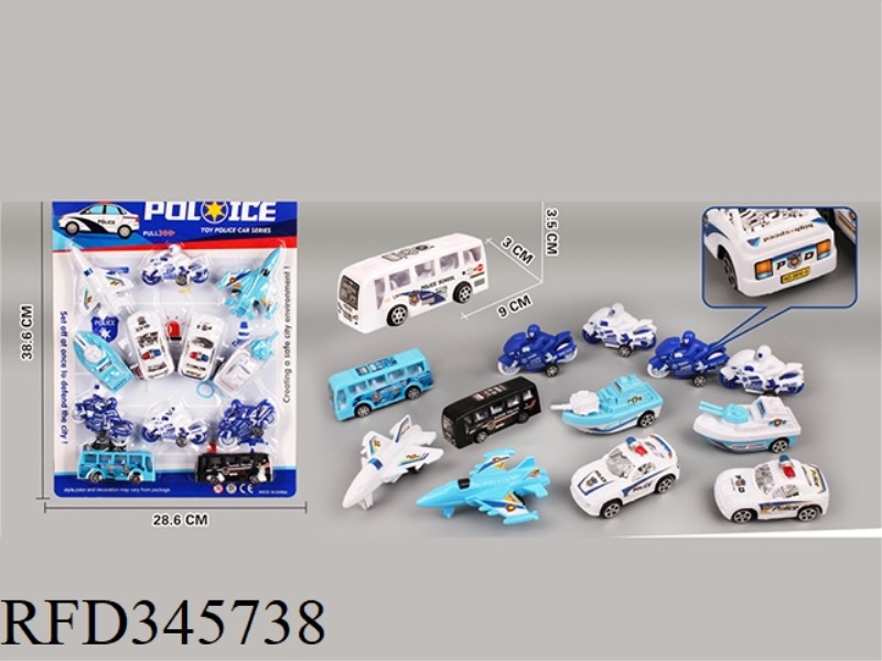 12 POLICE COMBINATIONS (PULL BACK)