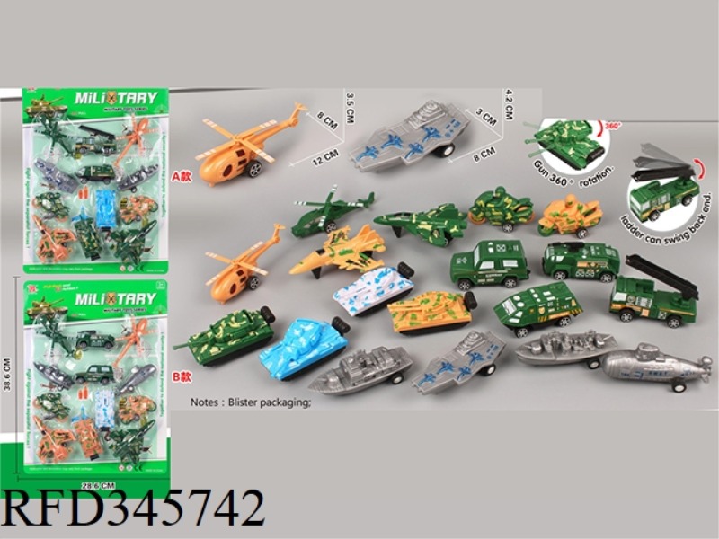 12 MILITARY COMBINATIONS (PULL BACK)
