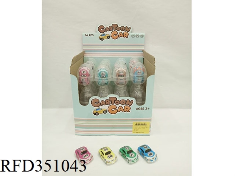 PULL BACK PVC CAR/36PCS